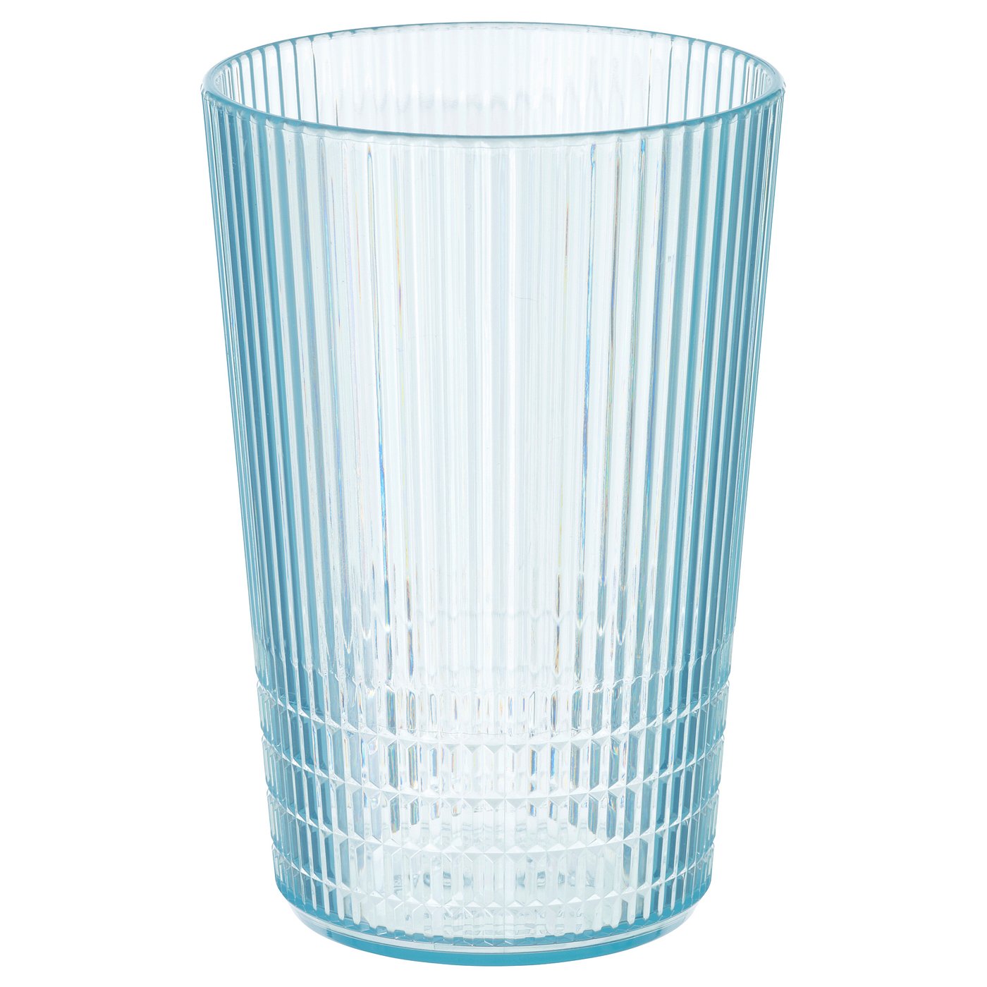IKEA KALLSINNIG glas, plast/blå, 38 cl