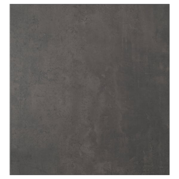KALLVIKEN Dörr - mörkgrå betongmönstrad 60x64 cm
