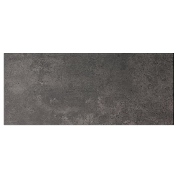 KALLVIKEN Lådfront - mörkgrå betongmönstrad 60x26 cm