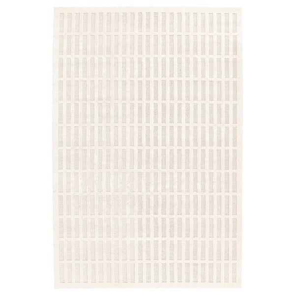 KANARIEPALM Matta, kort lugg, off-white, 200x300 cm