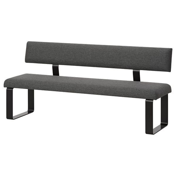 KARLANTON Bänk - grå 180 cm