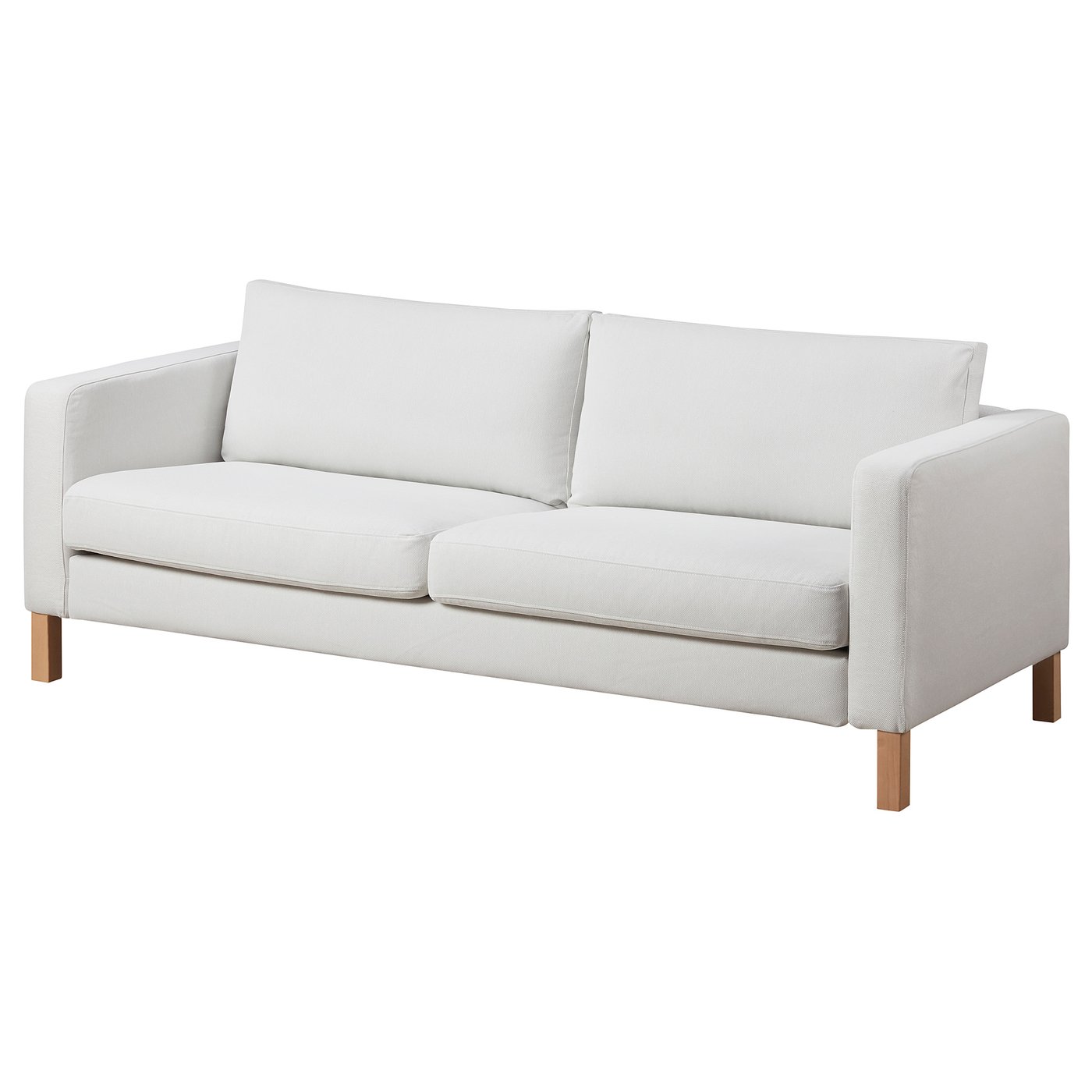 KARLSTAD 3sits soffa, Knisa ljusgrå IKEA