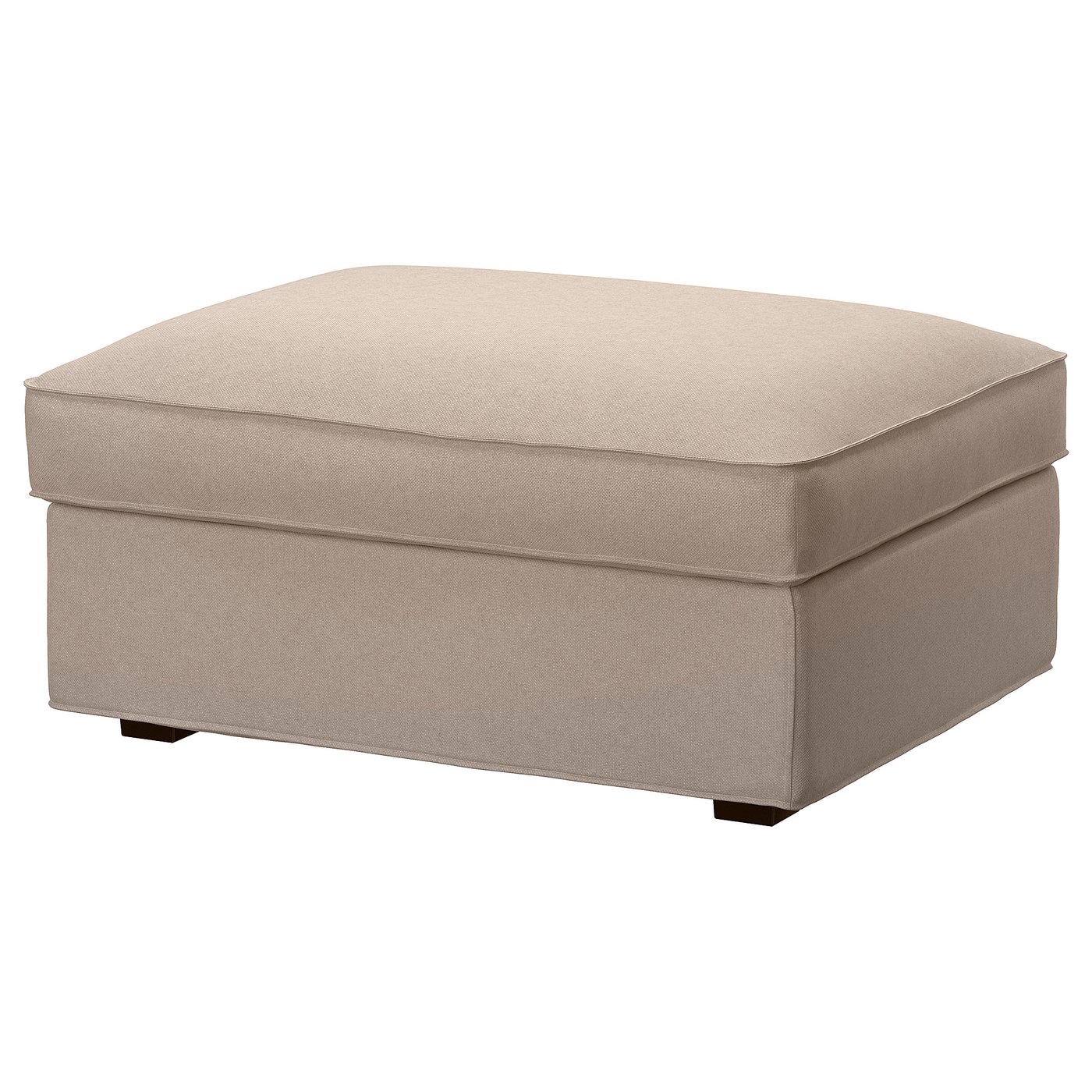IKEA KIVIK fotpall med förvaring, tallmyra beige