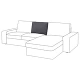 KIVIK soffa, grå och vit, modern minimalistisk design, eleganta linjer, utbytbara kuddar.