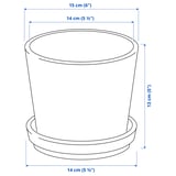 Illustration med mått för produkten: KLARBÄR.