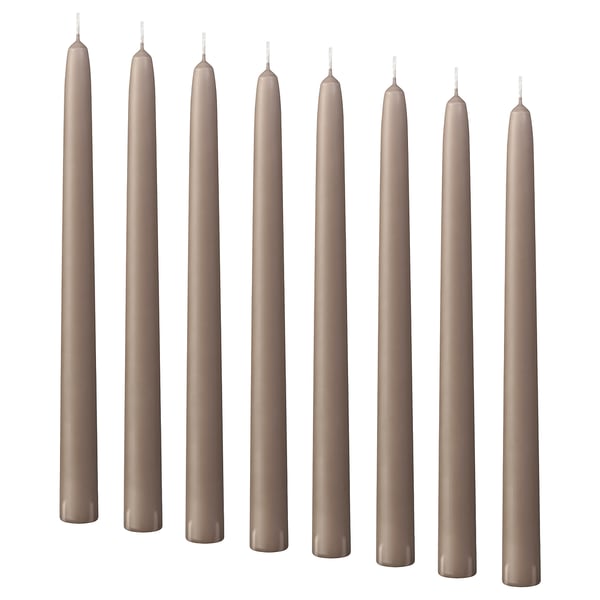 KLOKHET Ljus utan doft - mörk gråbeige 25 cm