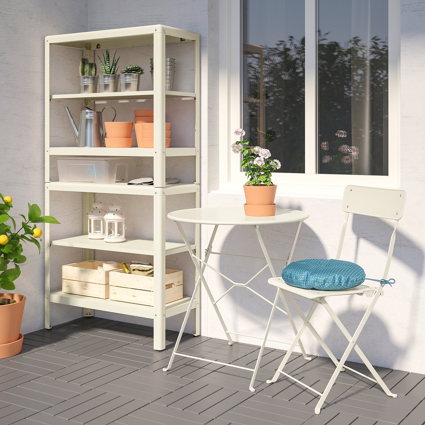 IKEA KOLBJÖRN hylla inom-/utomhus, 80x35x162 cm