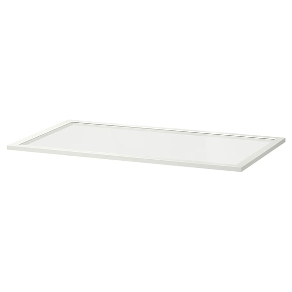 KOMPLEMENT Glashyllplan - vit 100x58 cm