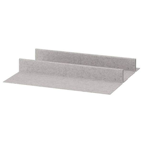 KOMPLEMENT Skoinsats för utdragbart hyllplan - ljusgrå 75x58 cm