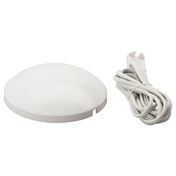 KOPPLA Lamppropp med kabel och kåpa - ojordad/vit 3.0 m