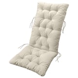 KUDDARNA, dyna, beige, med tuftad design, knytband för säkring och återvunnet polyestermaterial.
