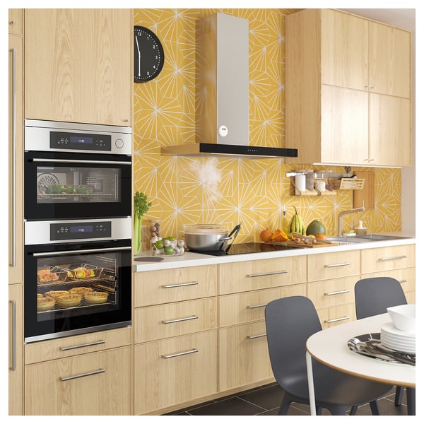 Kulinarisk Vaggmonterad Koksflakt Rostfritt Stal Glas Ikea