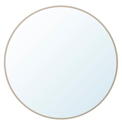 KVALMSÖ Spegel, beige, 90 cm