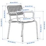 Illustration med mått för produkten: LÄCKÖ.