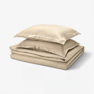 LÄKEVÄNDEROT Påslakan 2 örngott, beige, 240x220/50x60 cm