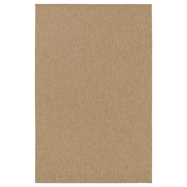 LÄTTBETONG Matta slätvävd, inom-/utomhus - beige/ljusbrun 200x300 cm