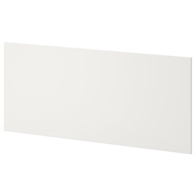 LÄTTHET vit panel. Slät, rektangulär bakplatta för platsa säng, fiberplatta med pappersfolie.