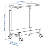 Illustration med mått för produkten: LÅNESPELARE.