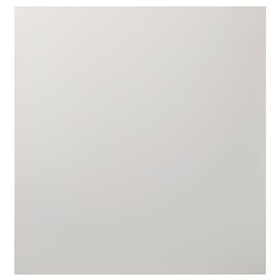 LAPPVIKEN grå förvaringsdörr; elegant, modern design; pappersfolie och plast; rektangulär.