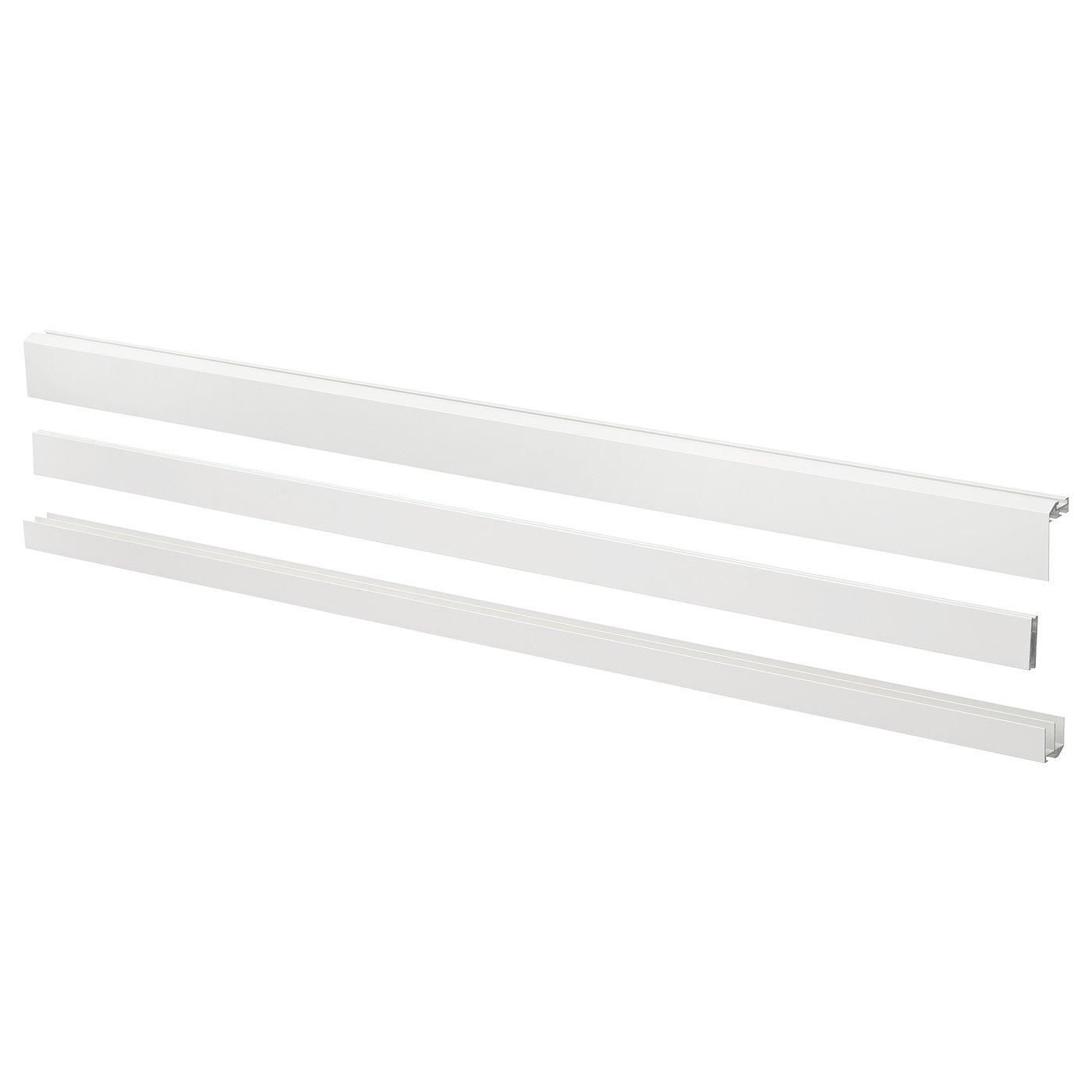 IKEA LARKOLLEN skena med beslag för skjutdörrar, vit, 80 cm
