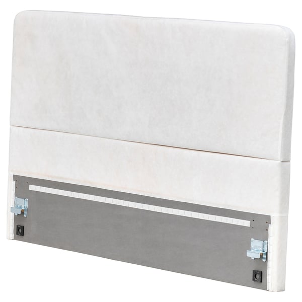 LAXHÖJDEN Sänggavel, vitstopp, 140 cm