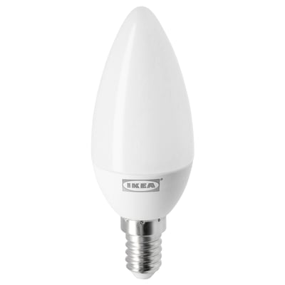 LEDARE LED ljuskälla E14 470 lumen, varm dimning/kronljus opalvit