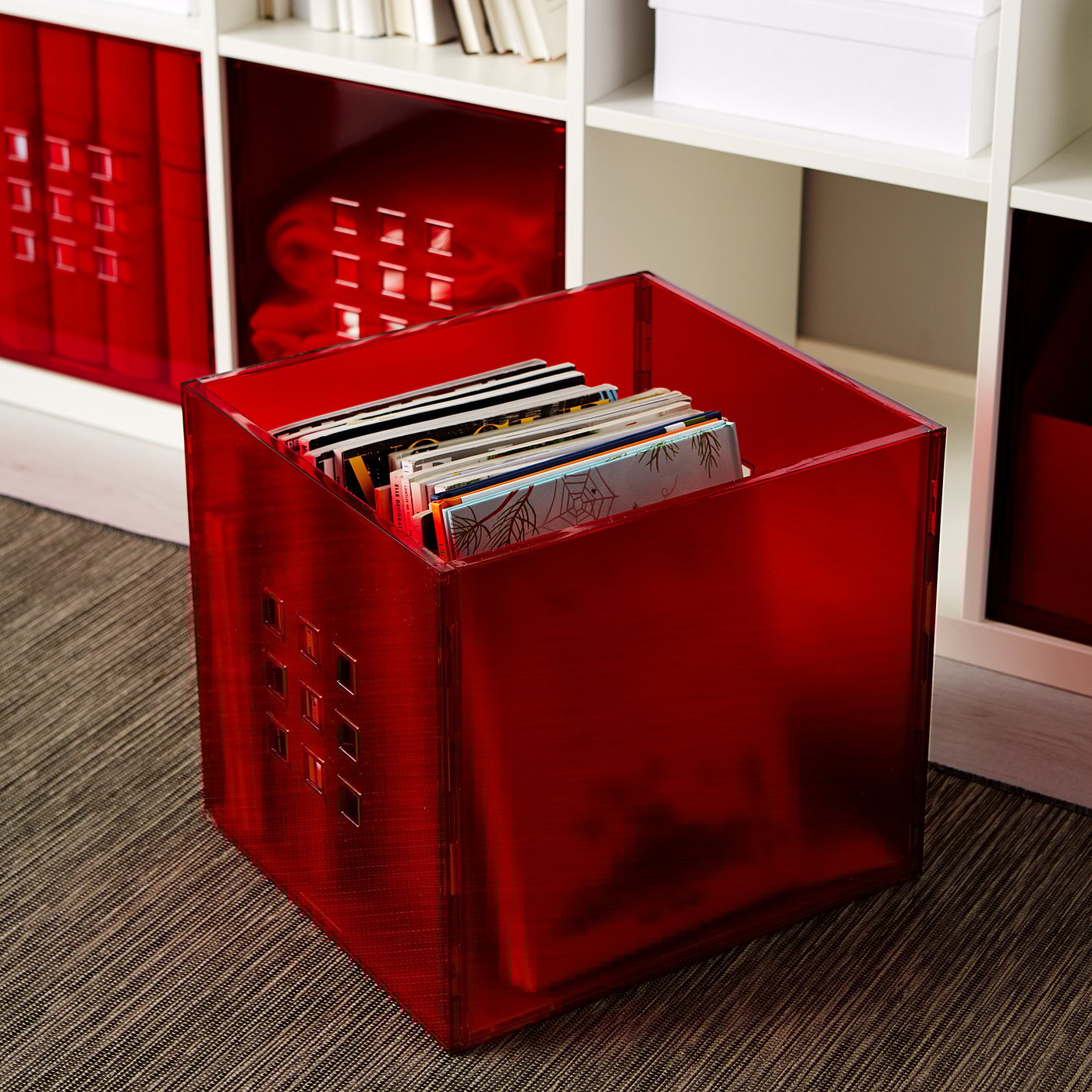 LEKMAN Låda röd IKEA