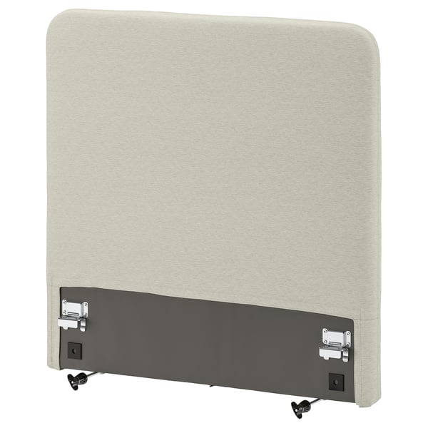 LJUSFJÄLLET Sänggavel, inkl ben/Knisa ljusbeige, 90 cm