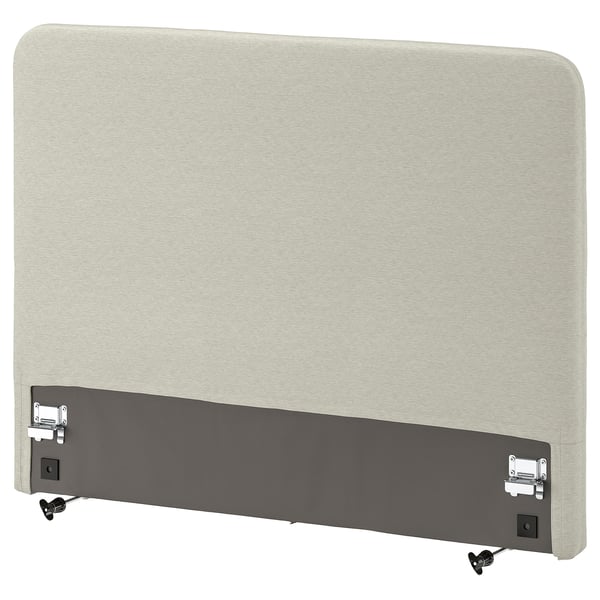 LJUSFJÄLLET Sänggavel, Knisa ljusbeige, 120 cm