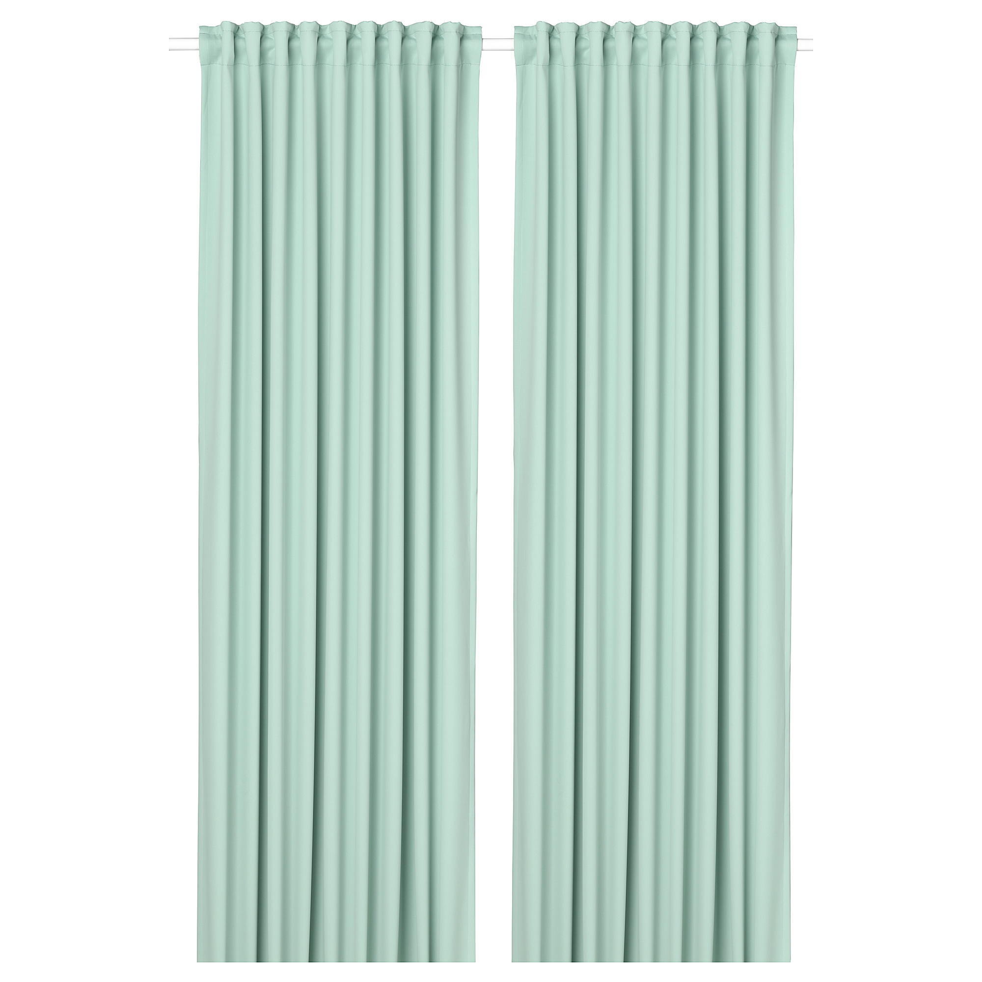 MAJGULL Rumsförmörkande gardiner, 1 par, ljusgrå, 145x250 cm - IKEA