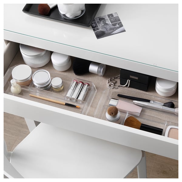 MALM Toalettbord, vit, 120x41x78 cm