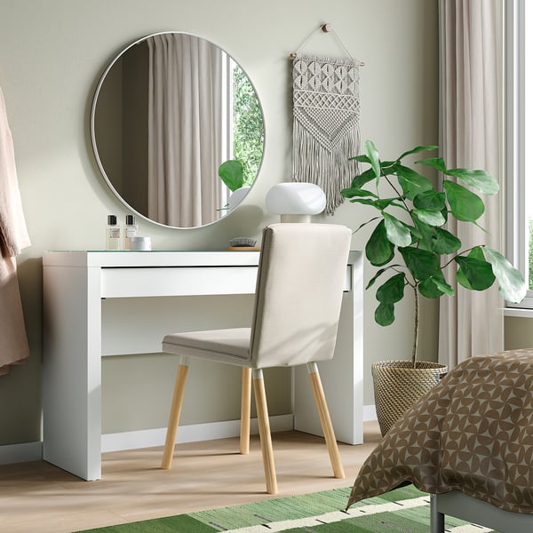 MALM Toalettbord, vit, 120x41x78 cm