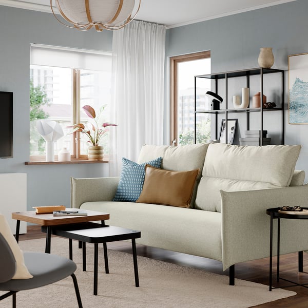 MANNARP 3-sitssoffa, Gunnared beige