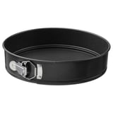 Svart rund springform med silverclips, non-stick MÅNTAGG.