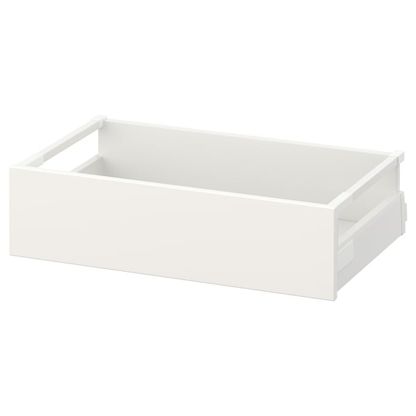 MAXIMERA vit låda, elegant rektangulär design, slät finish, modern minimalistisk stil.