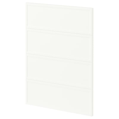 METOD 4 fronter för diskmaskin, Aspudden matt vit, 60 cm