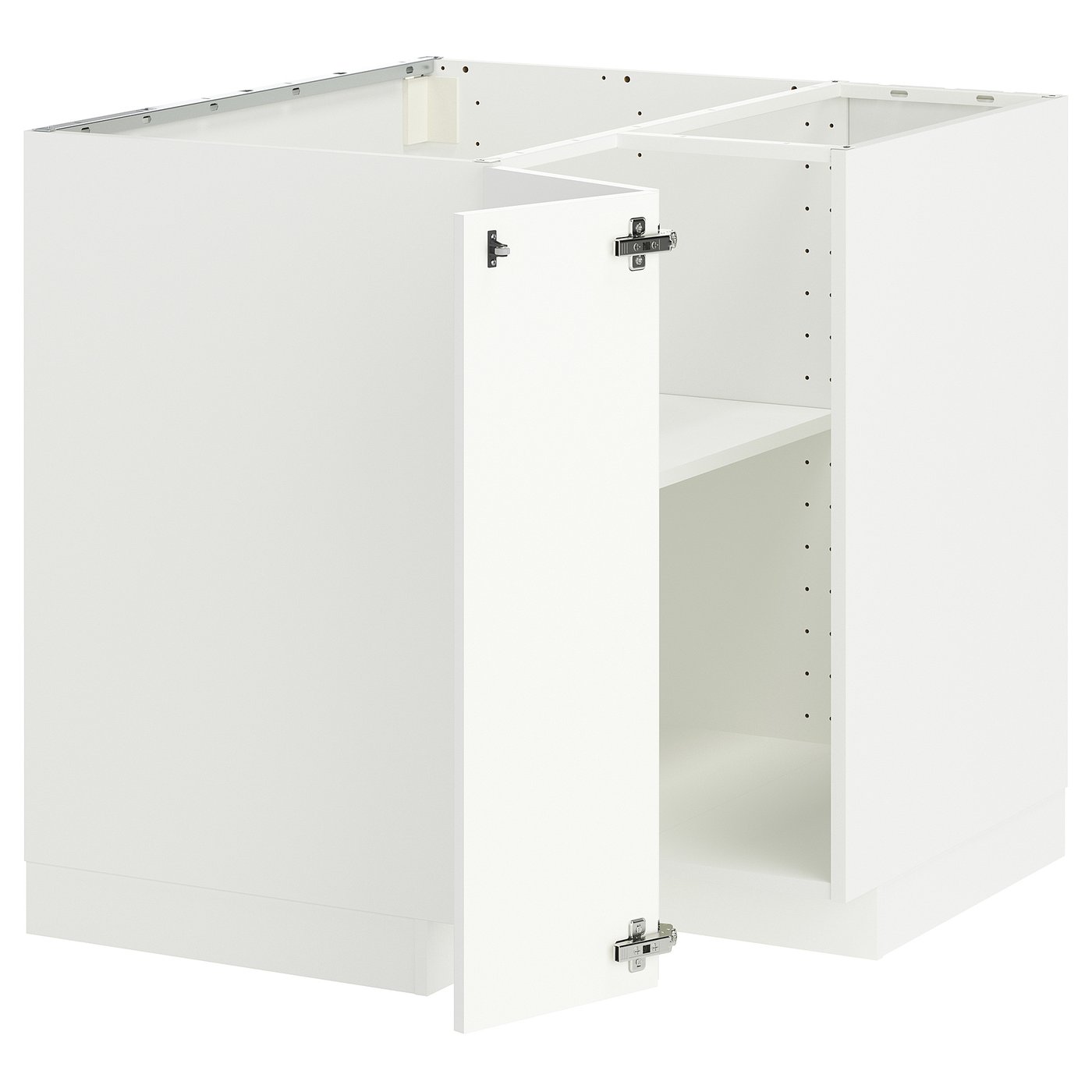 IKEA METOD bänkhörnskåp med hyllplan, vit/ringhult vit, 88x88 cm