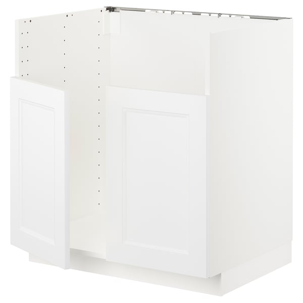 METOD Bänksk f diskhon TALLSJÖN - vit/Axstad matt vit 80x60 cm