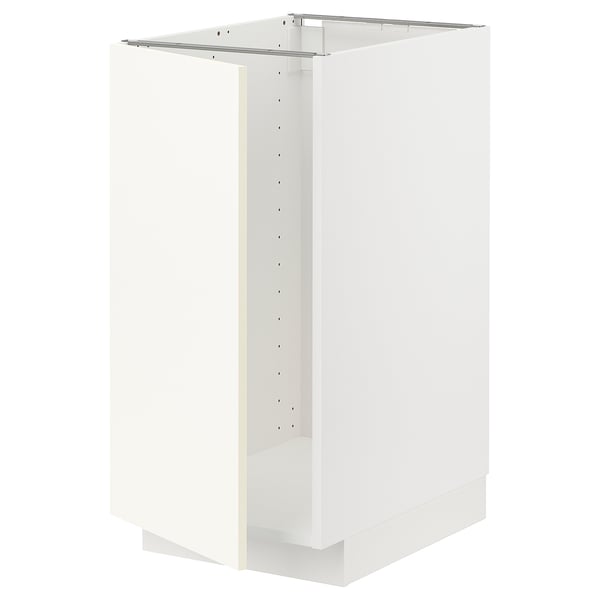 METOD Bänkskåp f diskbänk/sopsortering - vit/Vallstena vit 40x60 cm