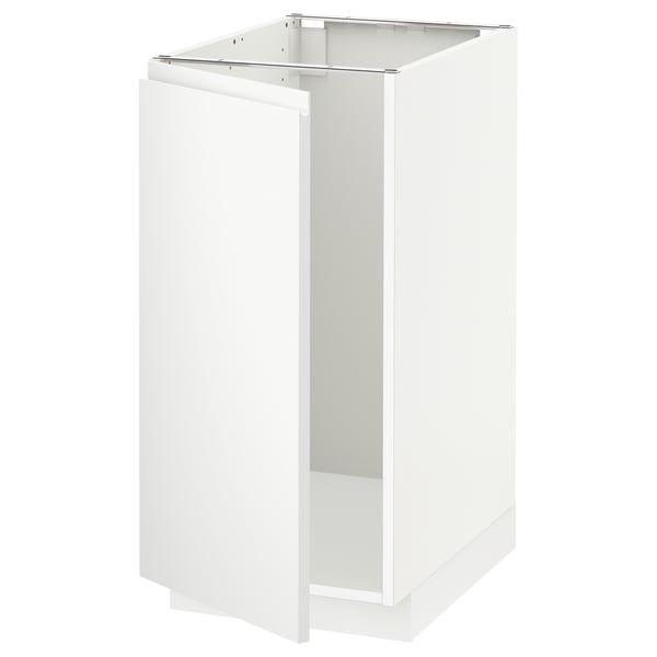 METOD Bänkskåp f diskbänk/sopsortering - vit/Voxtorp matt vit 40x60 cm