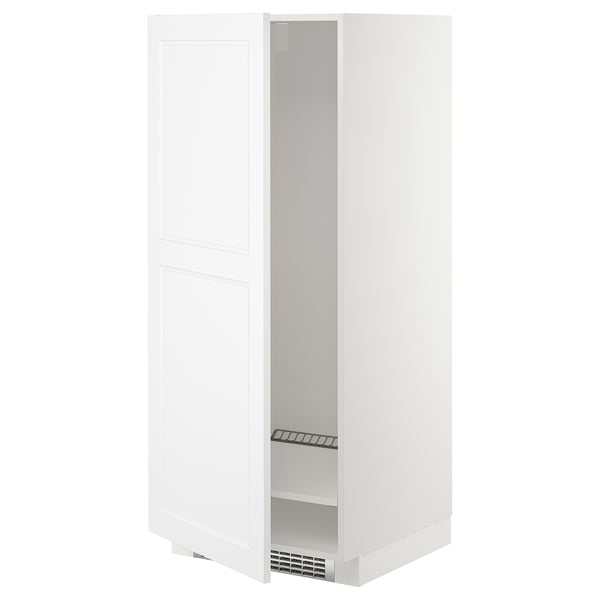 METOD Högskåp för kyl/frys - vit/Axstad matt vit 60x60x140 cm