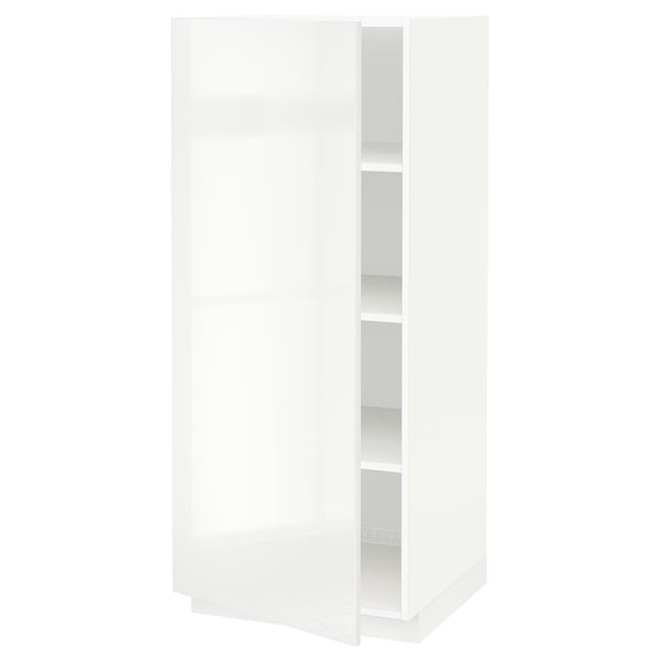 METOD Högskåp med hyllplan - vit/Ringhult vit 60x60x140 cm