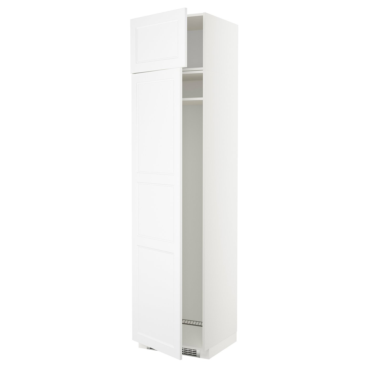 IKEA METOD hs f kyl el frys m 2d, vit/axstad matt vit, 60x60x240 cm