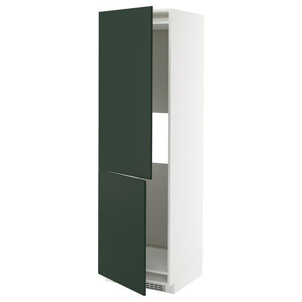 METOD Hs f kyl el frys m 2d - vit/Havstorp djupgrön 60x60x200 cm