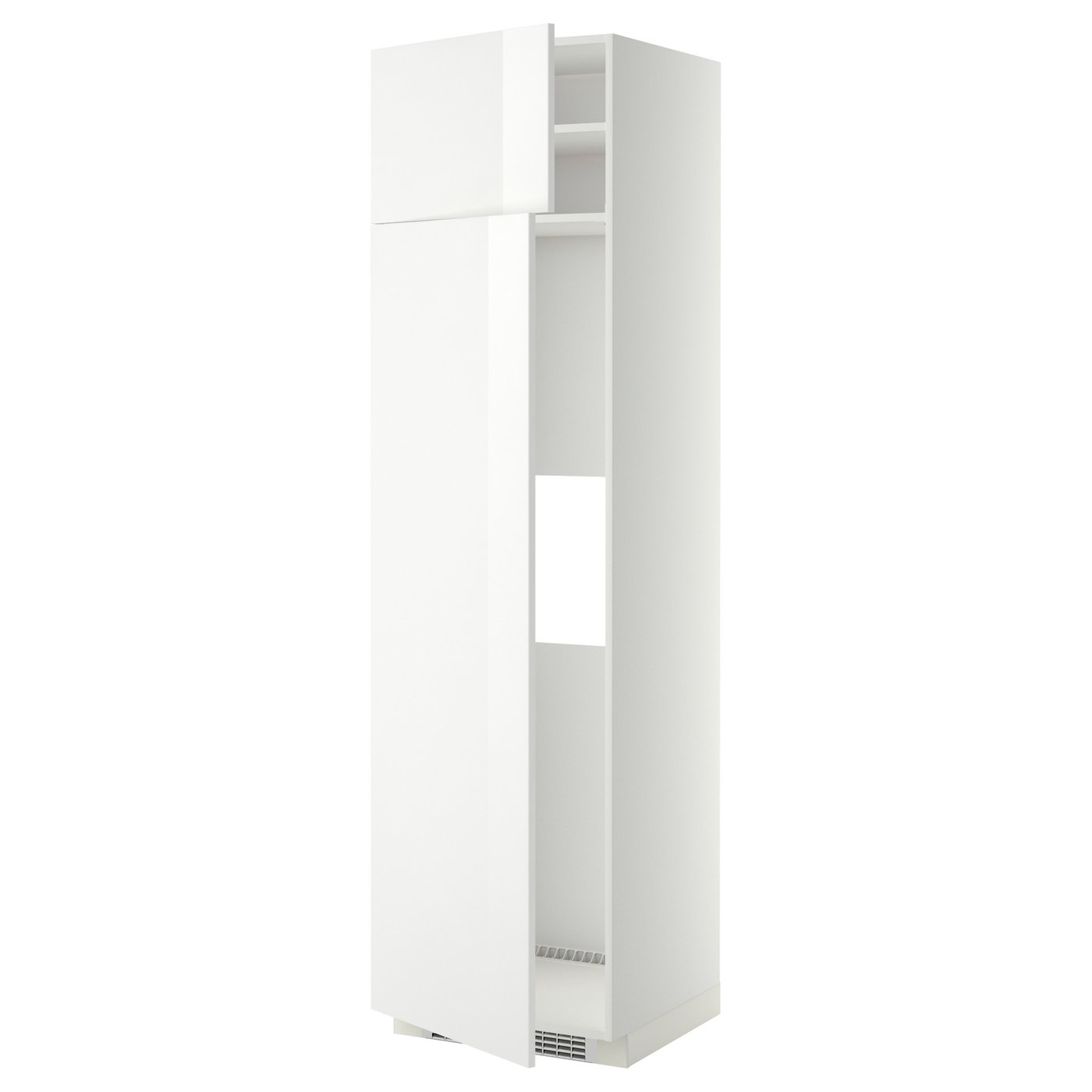 IKEA METOD hs f kyl el frys m 2d, vit/ringhult vit, 60x60x220 cm
