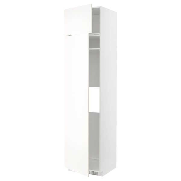 METOD Hs f kyl el frys m 2d - vit/Vallstena vit 60x60x240 cm