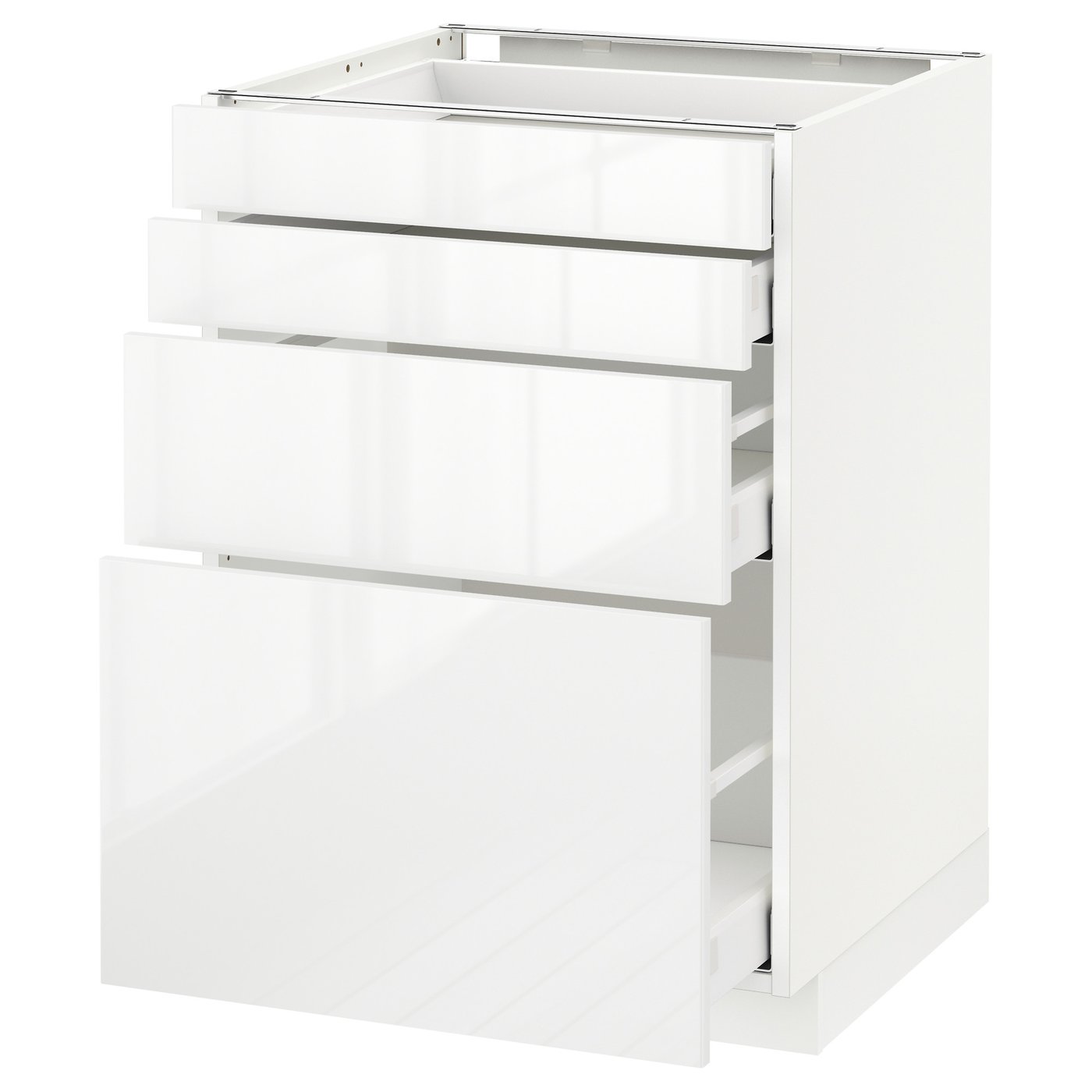 METOD / MAXIMERA bänksk m 4 fronter/4 lådor