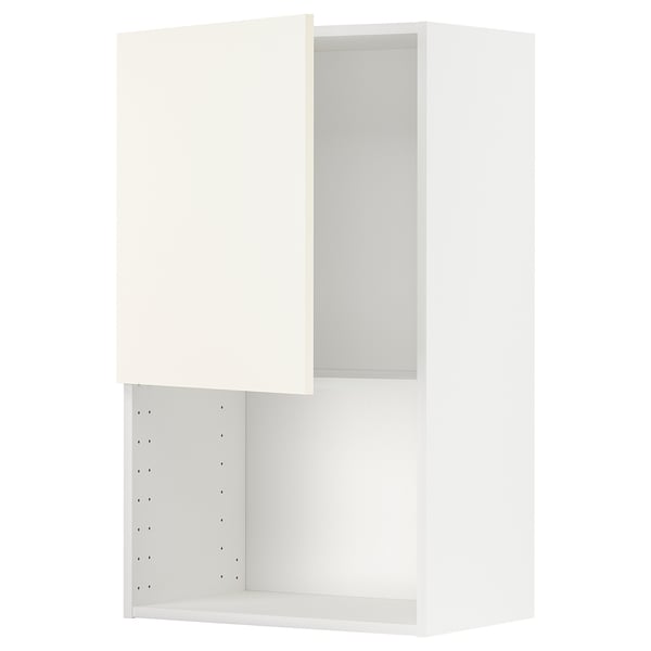 METOD Väggskåp för mikrovågsugn - vit/Vallstena vit 60x100 cm