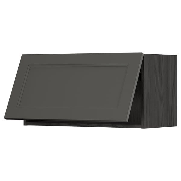 Modernt svart köksskåp, METOD line från IKEA, rektangulär form med minimalistisk design.