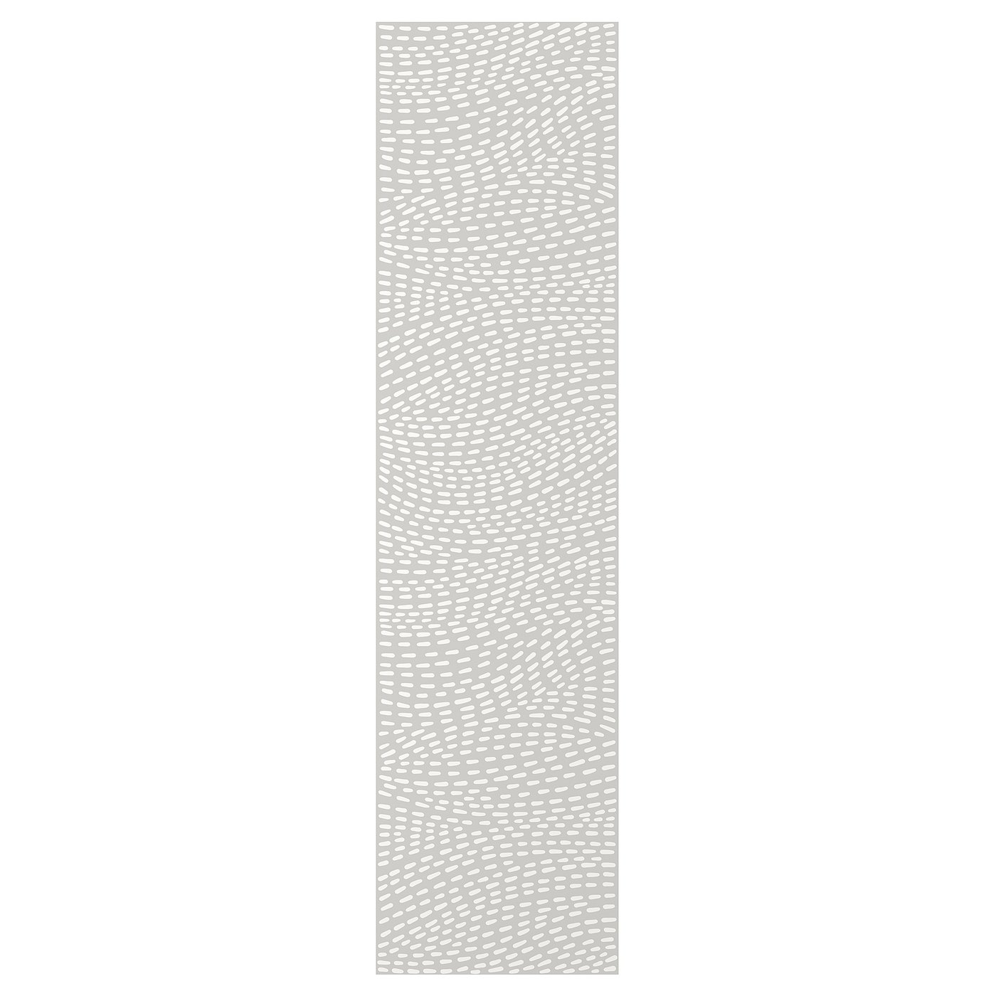 MISTUDDEN Dörr - grå/mönstrad 50x195 cm